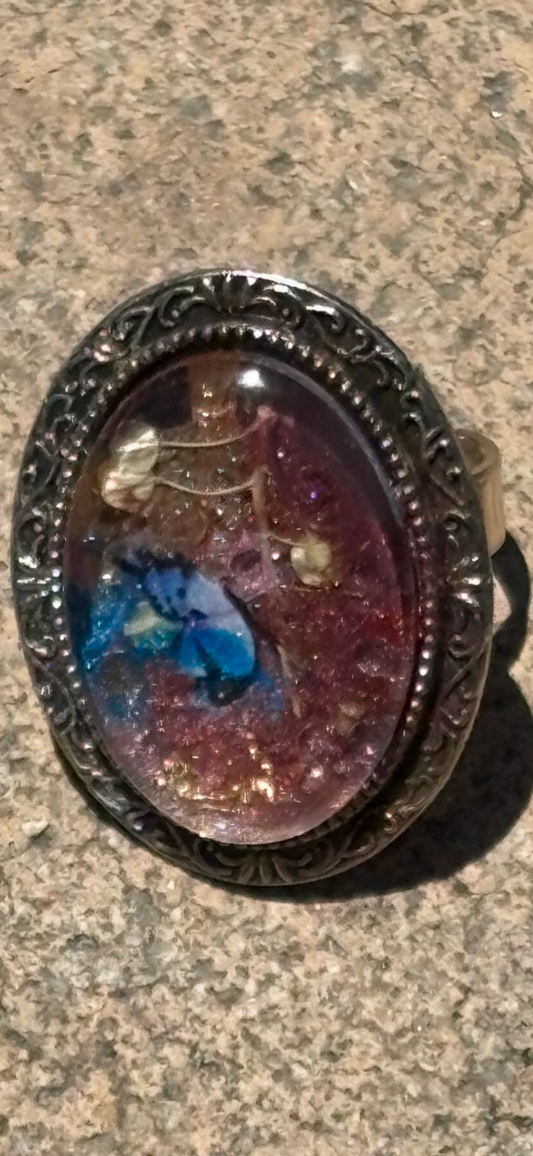 Dash of Rose Monarch Handmade  Ring