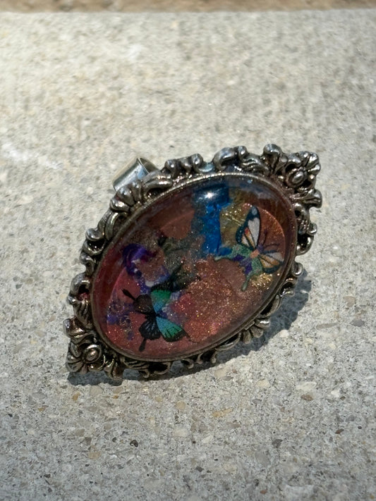 Pink Butterfly Ring – One of a Kind Elegance
