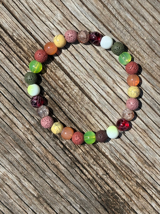 Neon Mud Beaded Bracelet